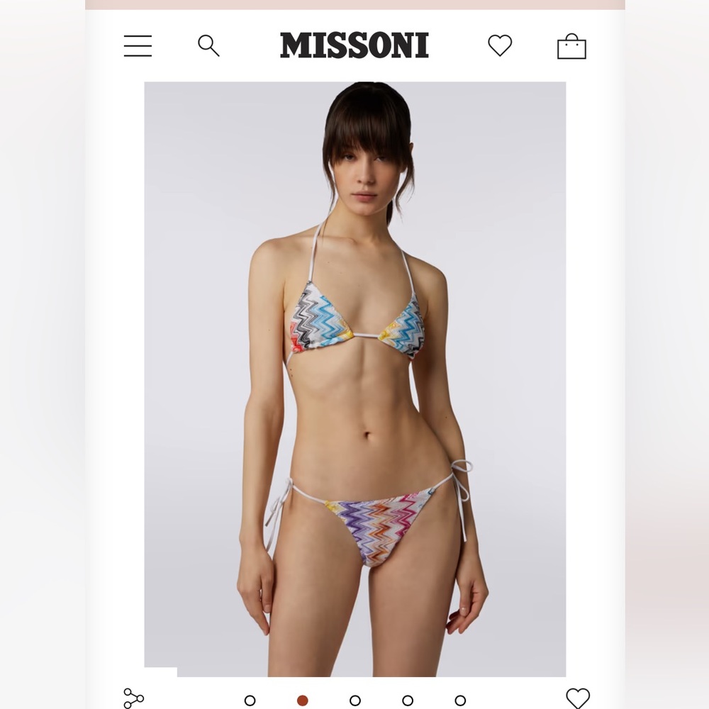 MISSONI ZIGZAG VISCOSE BLEND BIKINI